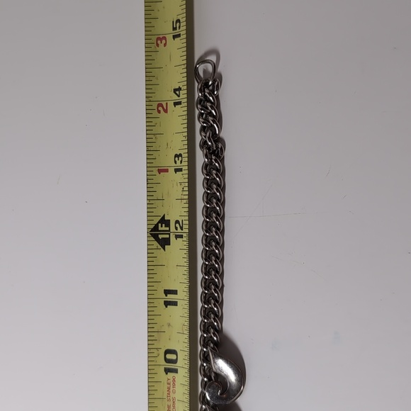 Silver Abstract Choker Necklace - Picture 3 of 4